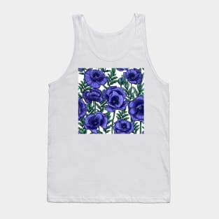 violet blue poppies Tank Top